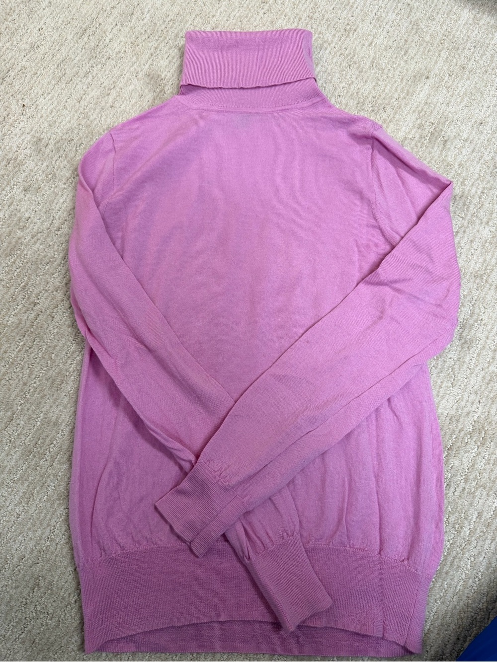J. Crew Lilac Pink merino wool Turtleneck Sweater
